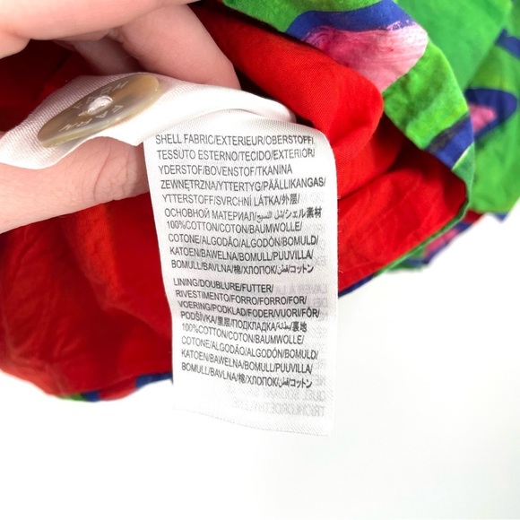 FARM RIO Anthropologie Tropical Bunch Puff Balloon Sleeve Cropped Blouse Top - Picture 9 of 9